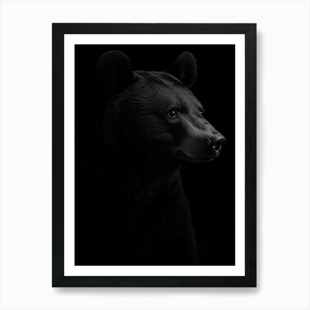 Bear Portrait Art Print Framed Wall Art Poster Canvas Print Picture