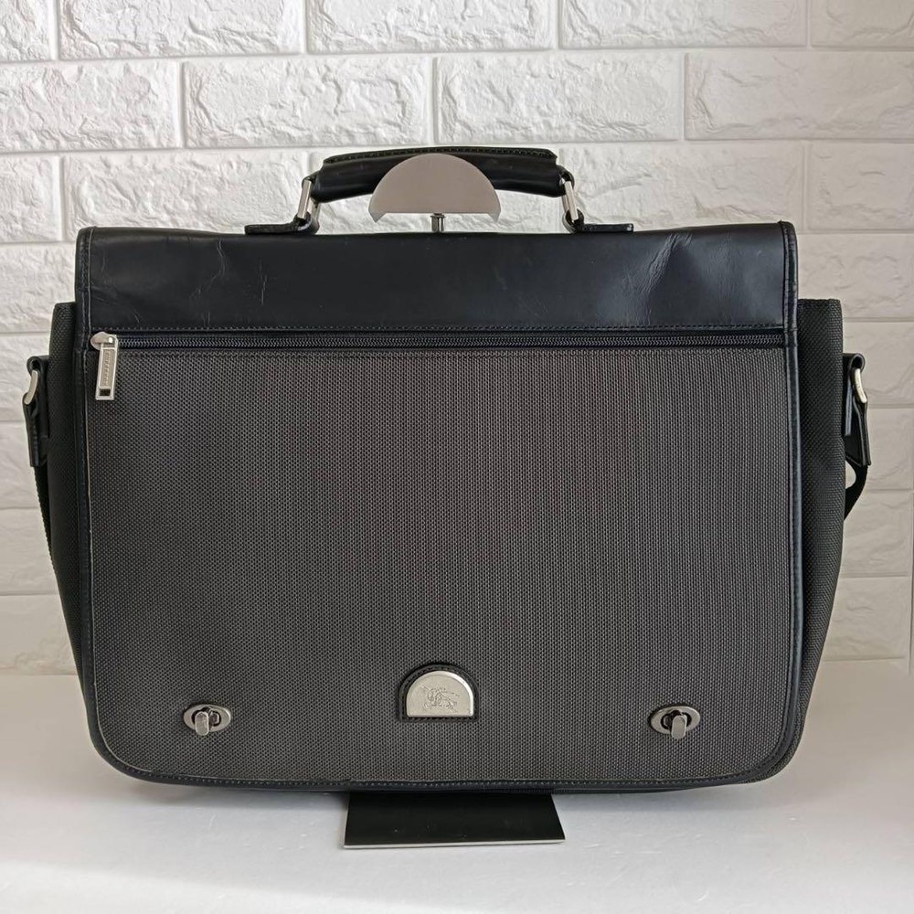 Burberry Business Bag Black Synthetic Fiber And Leather