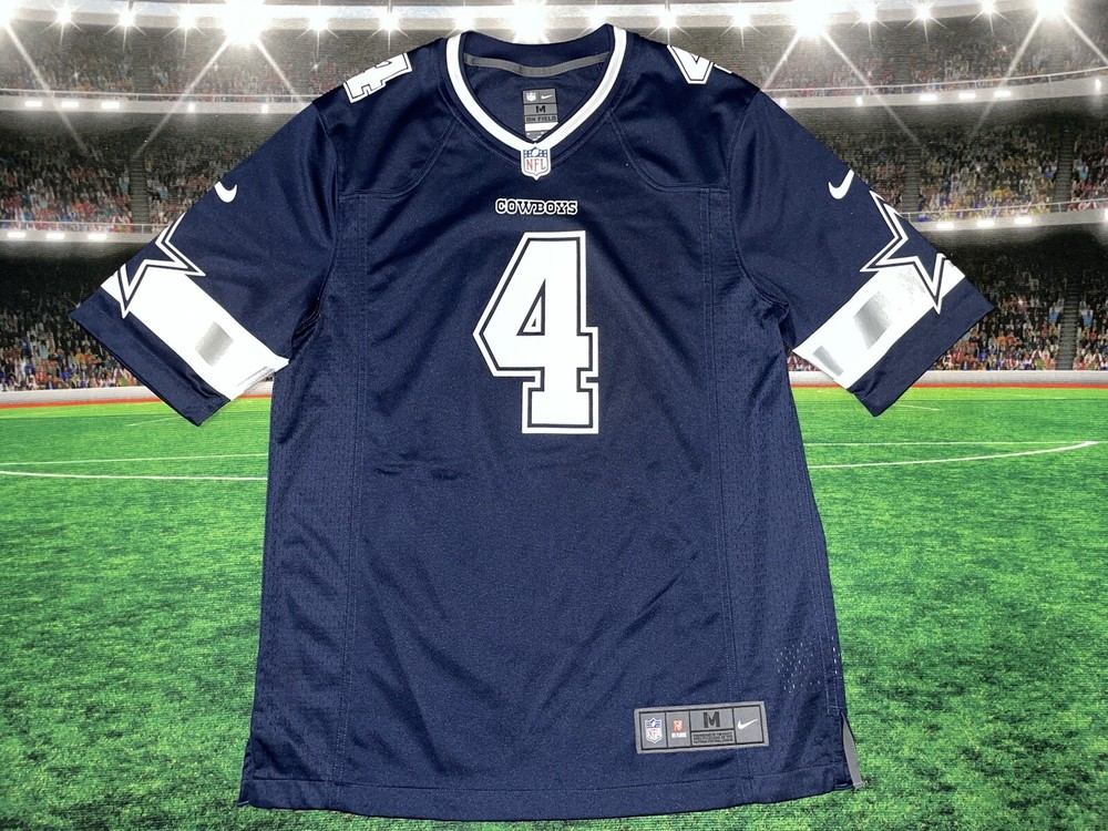 Dallas Cowboys Dak Prescott #4 Nike On Field Jersey Mens Sz Medium Preowned