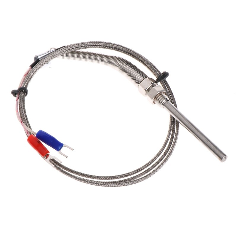 K-type Thermocouple Probe 5mm x 50mm 2Wire Thread Probe Temperature Detector