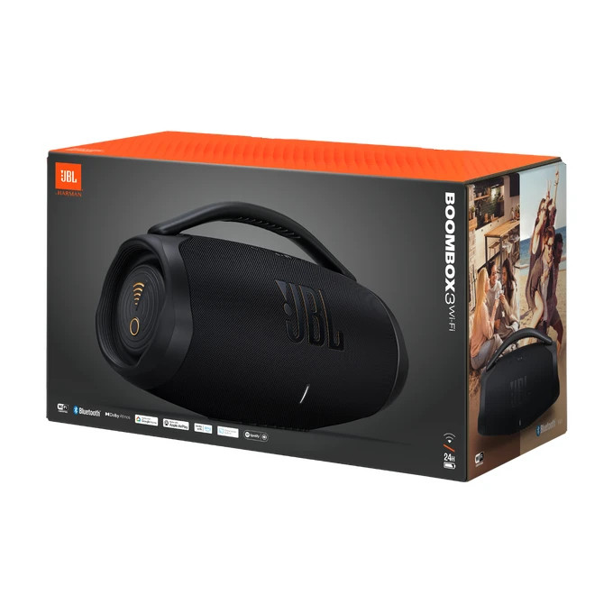 JBL Boombox 3 Wi-Fi & Bluetooth Speaker | Dolby Atmos, 24H Playtime, Waterproof