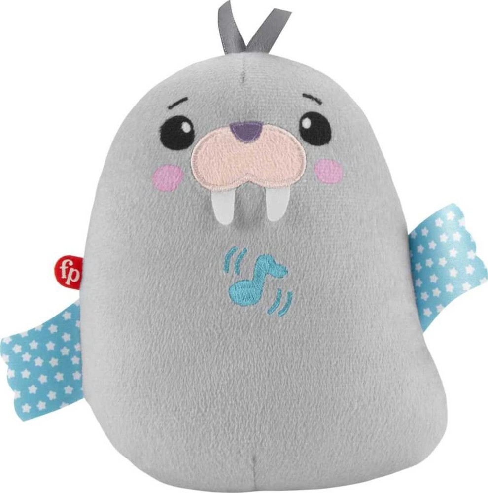Fisher Price Infant Sound Machine Chill  Walrus Soother Plush Music Vibrates