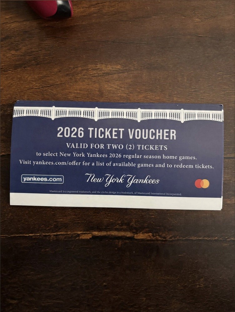 New York Yankees Ticket Voucher-image