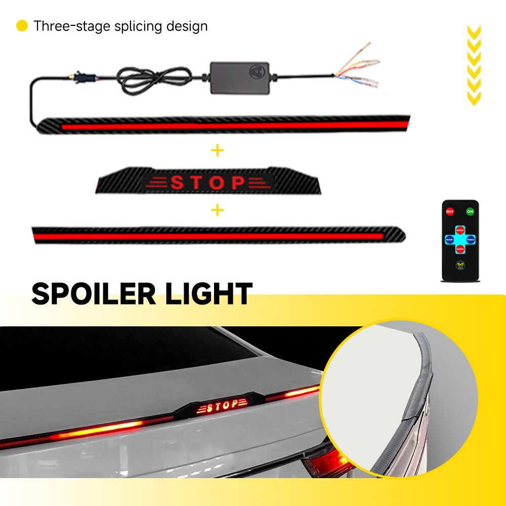 Universal LED Tail Light Strip for Car Rear Spoiler Lip Trim