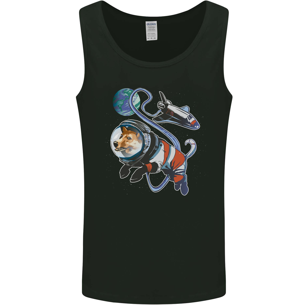 Space Corgi Dog Mens Vest Tank Top