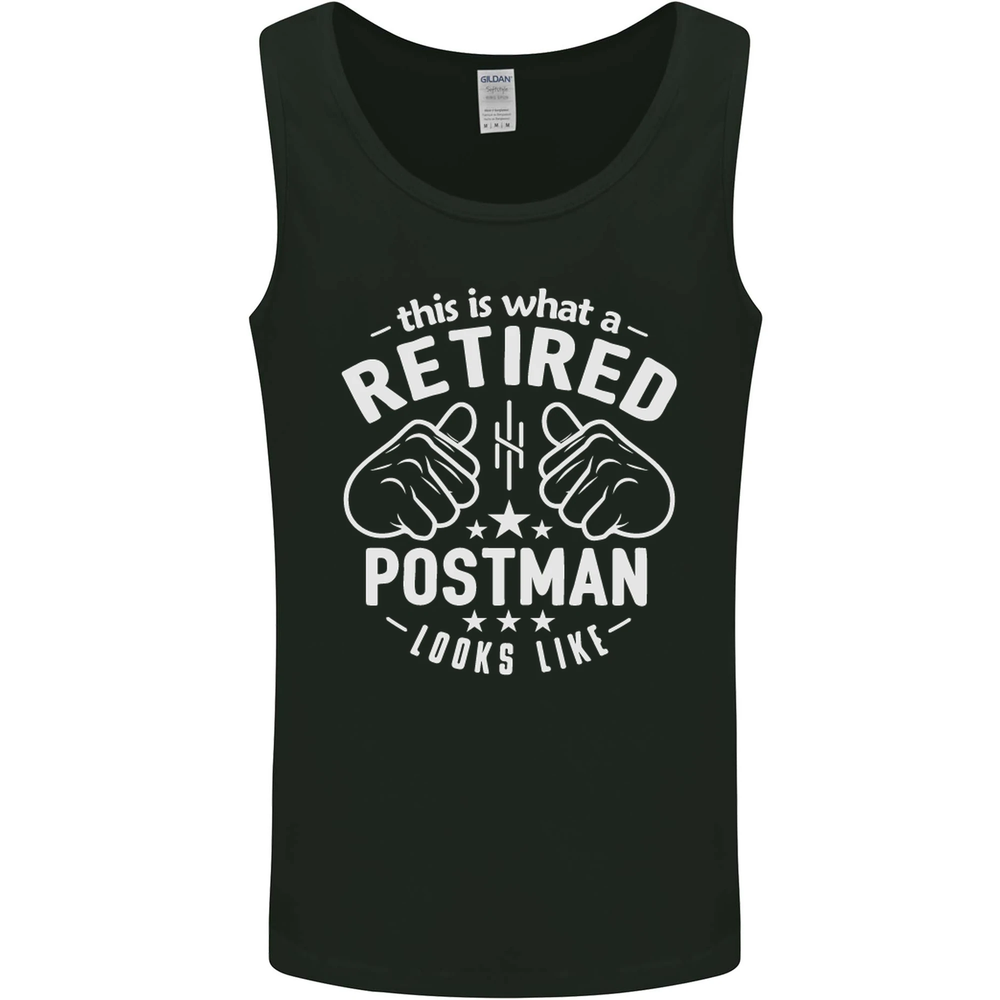 This Is What a Retired Postman Looks Like Mens Vest Tank Top