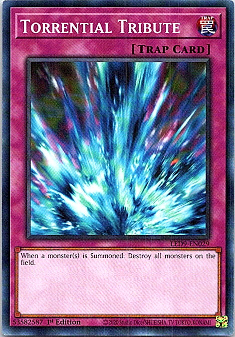 Torrential Tribute LED9-EN029 Yu-Gi-Oh Near Mint 1st Edition Card