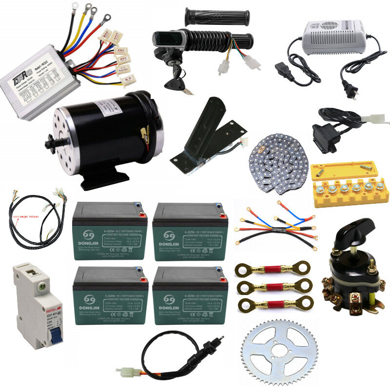 48V 1000W Brushed Motor Kit for Razor Scooters and GoKarts