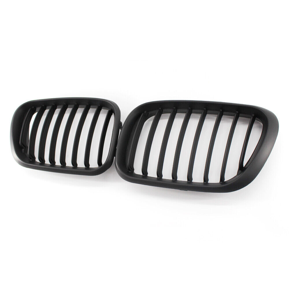 Car Racing Grille Matte Black Front Center Kidney Grill for BMW X5 E53 00-03
