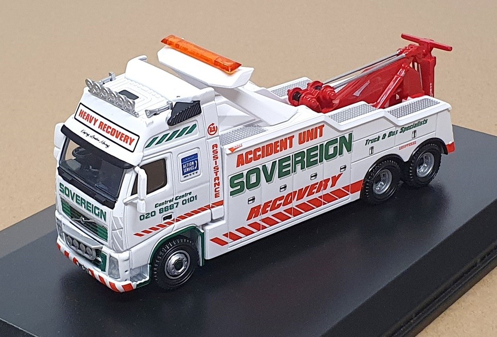 Oxford Diecast 1/76 Scale VOL02REC - Volvo Recovery Truck Sovereign - White