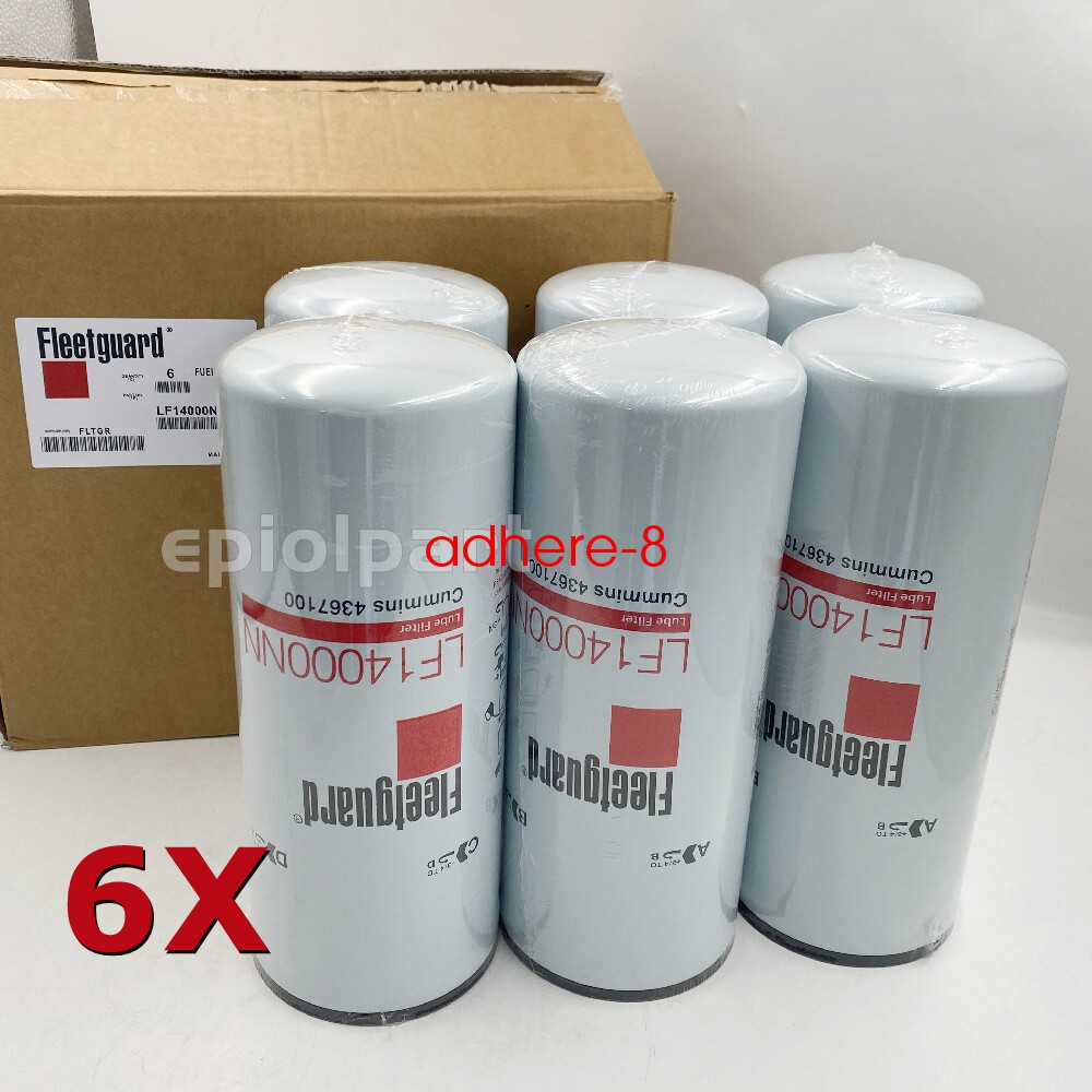 6Pack Fleetguard LF14000NN Oil Filter Cummins ISX 4367100 OEM Free Shipping NEW