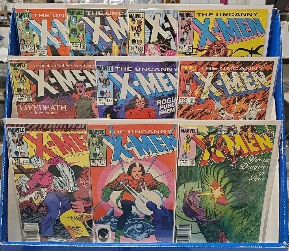 UNCANNY X-MEN 181 182 183 184 185 186 187 188 189 190 (MARVEL) FN/VF to NM