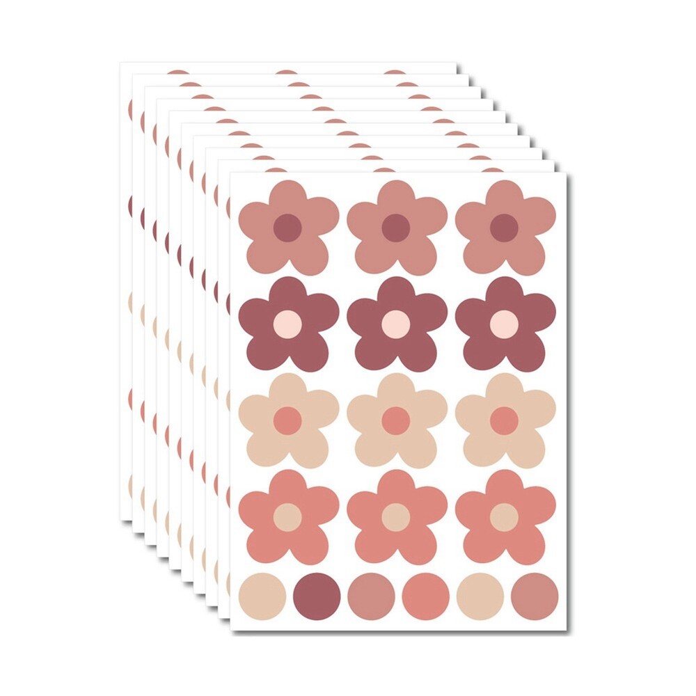 10 Sheet Wall Stickers for Stickers Flower Wall Stickers Nursery Wall Decor V5O8