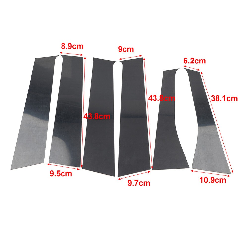 Pillar Post Door Window Cover Trim Kit For Mitsubishi Outlander 2013-2021