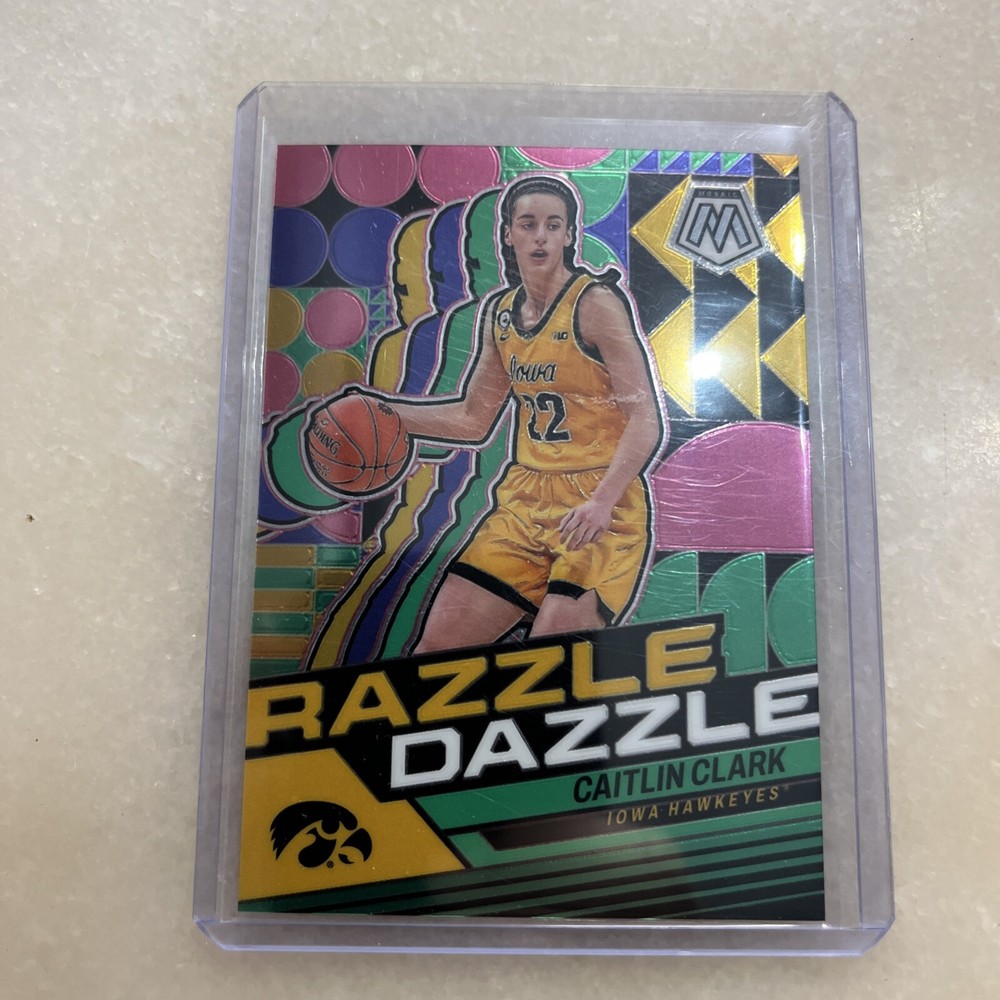 Caitlin Clark 2024 Panini Collection Mosaic Prizm Razzle Dazzle #RD2