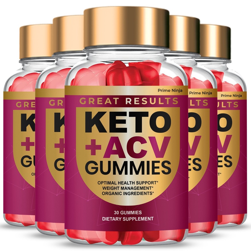 (5 Pack) Great Results Keto ACV Gummies, Official Keto + ACV Gummy Ketosis Ketos