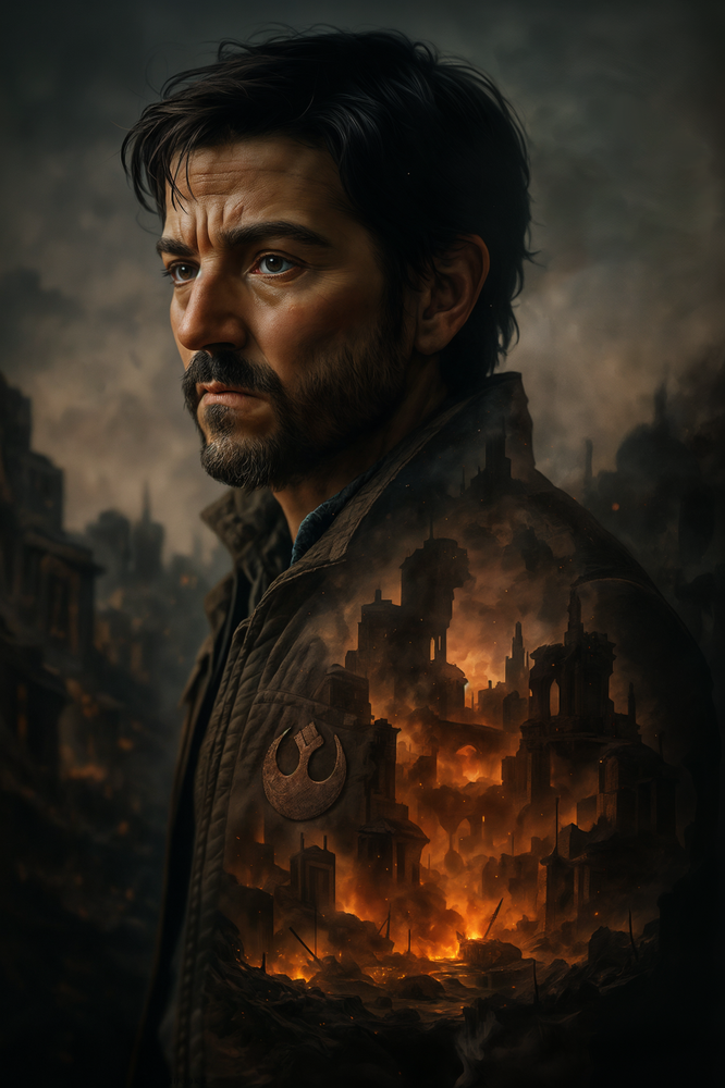 Cassian Andor 13x19 Limited Edition Fine Art Print 1 of 30 Rogue One