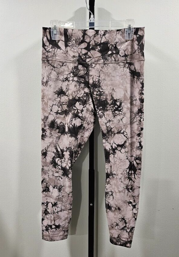 Lululemon Wunder Train High Rise Leggings Shibori Marble Tie Die Legging Size 10