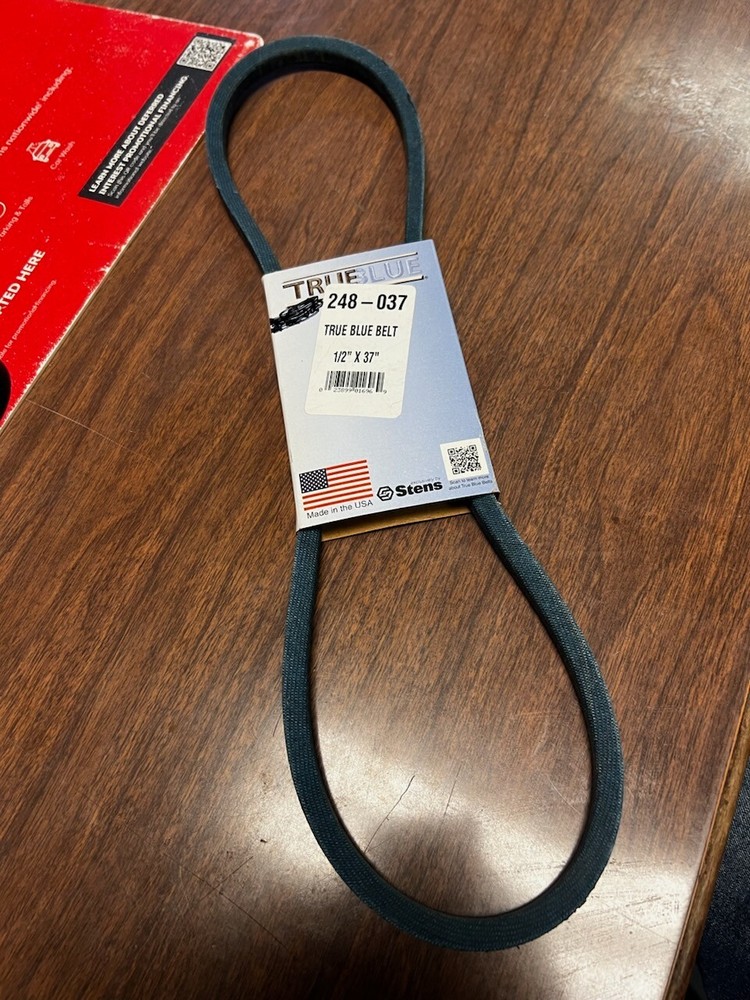 Stens Genuine Replacement True Blue 248-037 1/2 x 38 Inch Belt