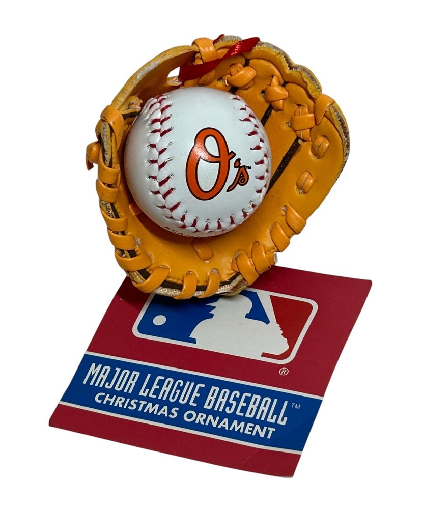 Baltimore Orioles Baseball Glove MLB Christmas Ornament NWT