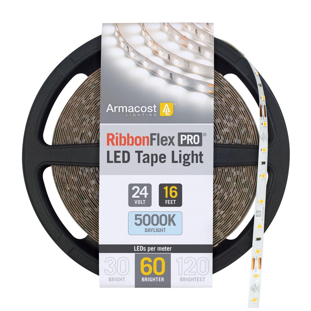 RibbonFlex Pro 24V White LED Strip Lights 60 LED/m, 5000K, 16.4 ft 165231