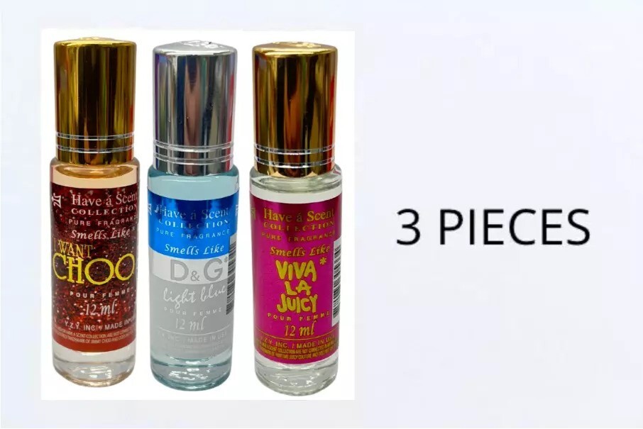 Assorted Women Roll On Scent Body Oil 12 Ml 3x Limited Time-image