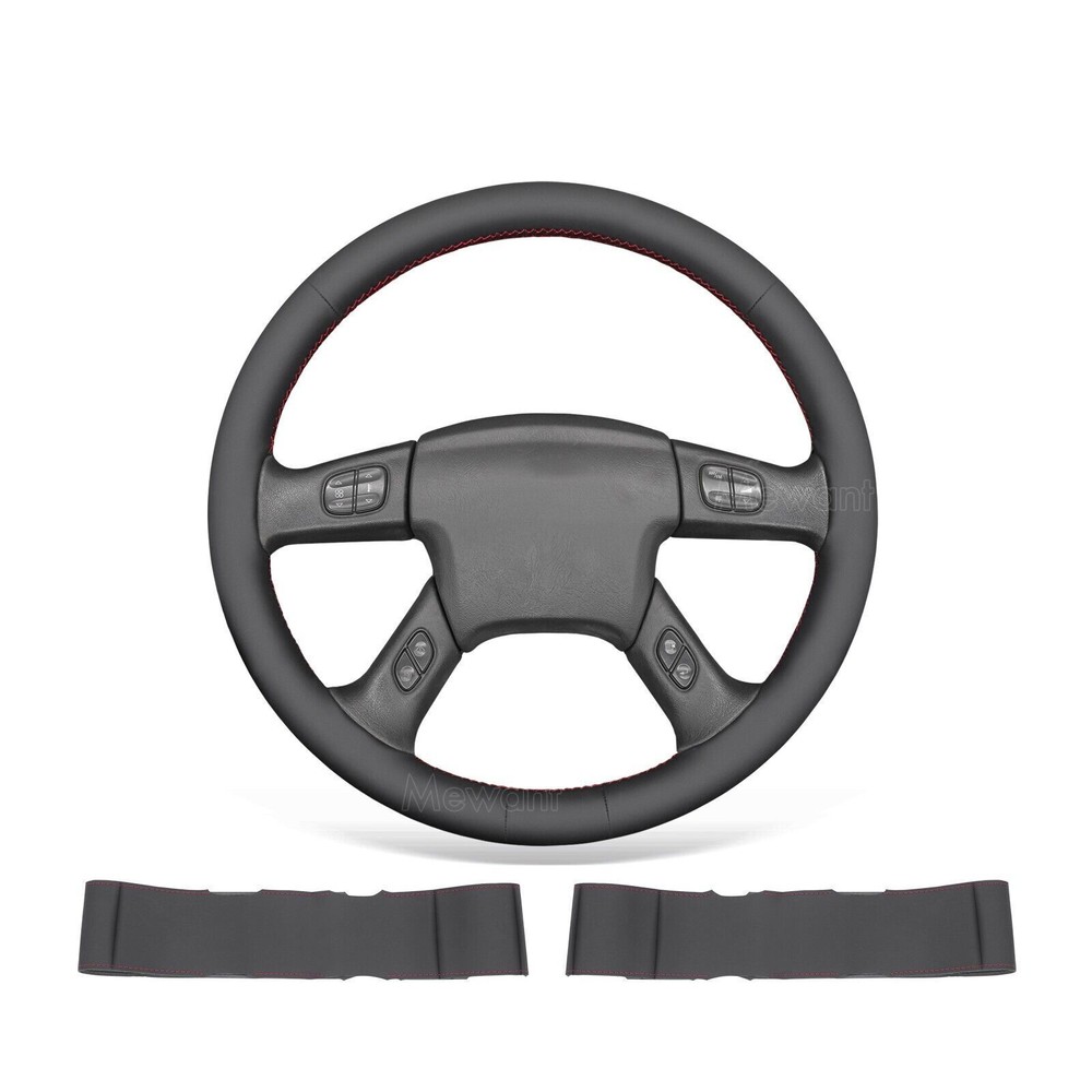 Custom Leather Steering Wheel Cover for 2003-2007 Chevy Silverado