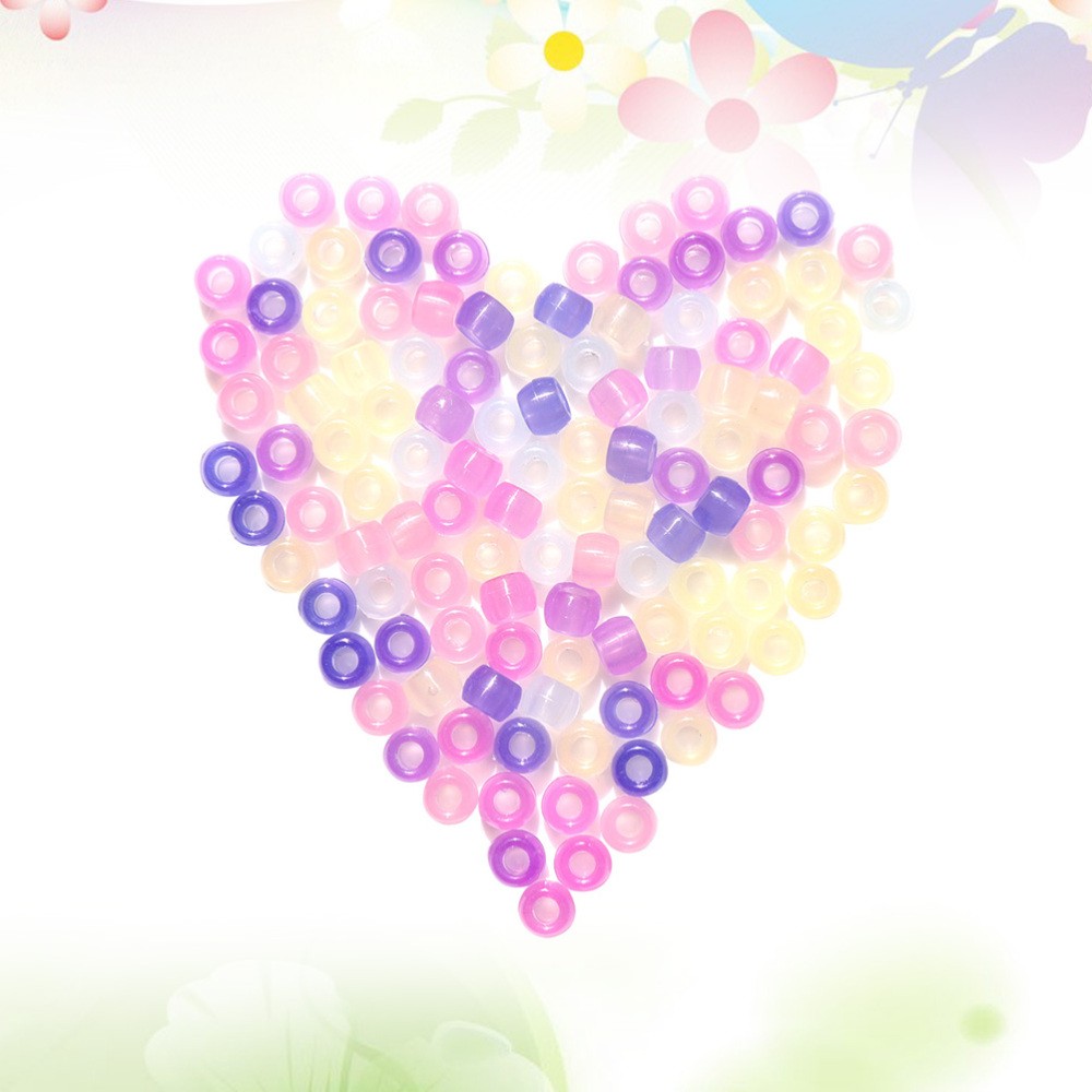 500 PCS Light-Sensitive Color Changing Glow-in-the-Dark Clear Beads