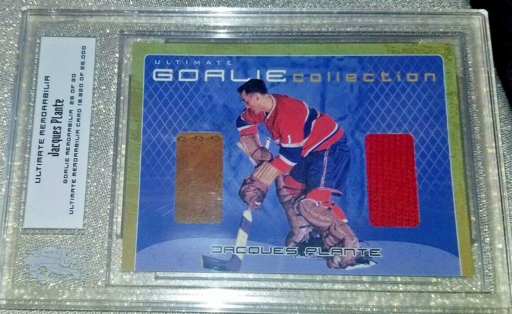 2000/01 Jacques Plante BAP Ult Goalie ダブルメモ BV $150