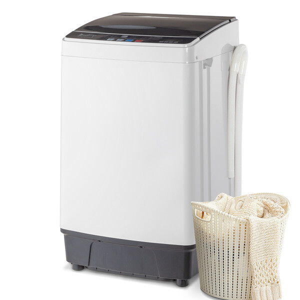 Full-Automatic Portable Top Load Washing Machine with Spin Compact Laundry Washer-image