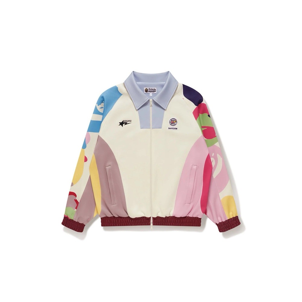 BAPE X KidSuper Patchwork Track Jacket - Multicolor - size XXL
