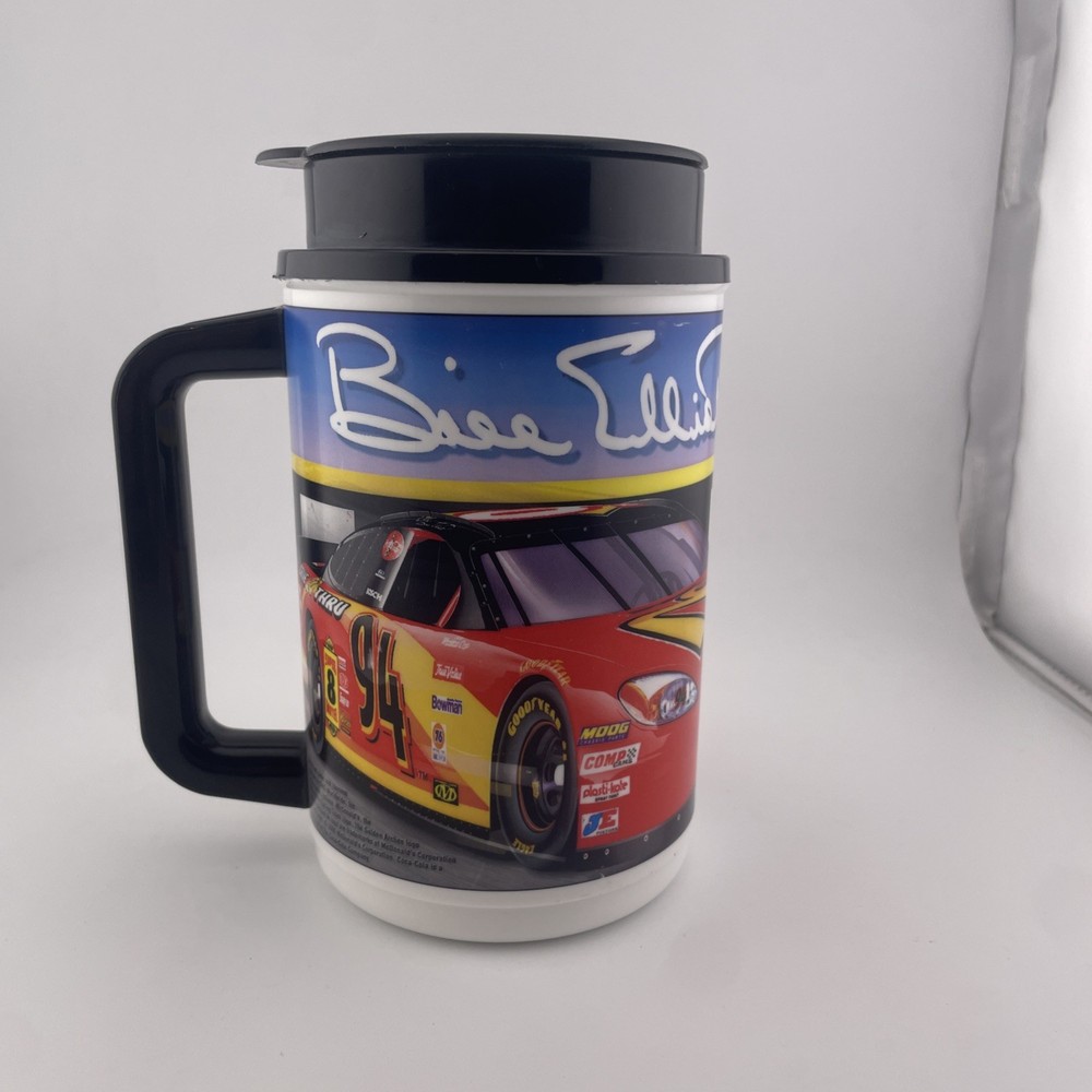 Vintage 2000 Bill Elliott #94 NASCAR McDonald's Thermos Mug