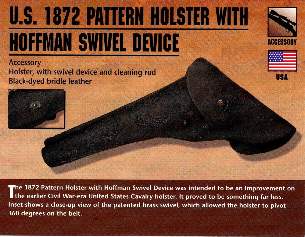 U.S. 1972 Pattern Holster & Hoffman Swivel Device Classic Firearms Photo Card u
