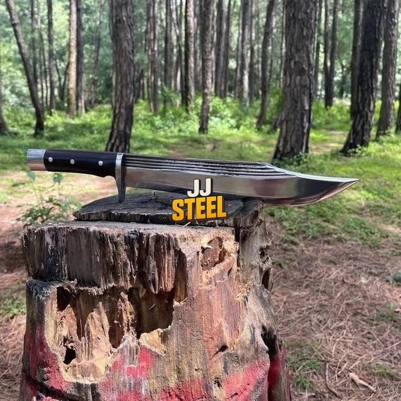 Custom Handmade Carbon Steel Blade Survival Bowie Knife | Hunting Knife Camping