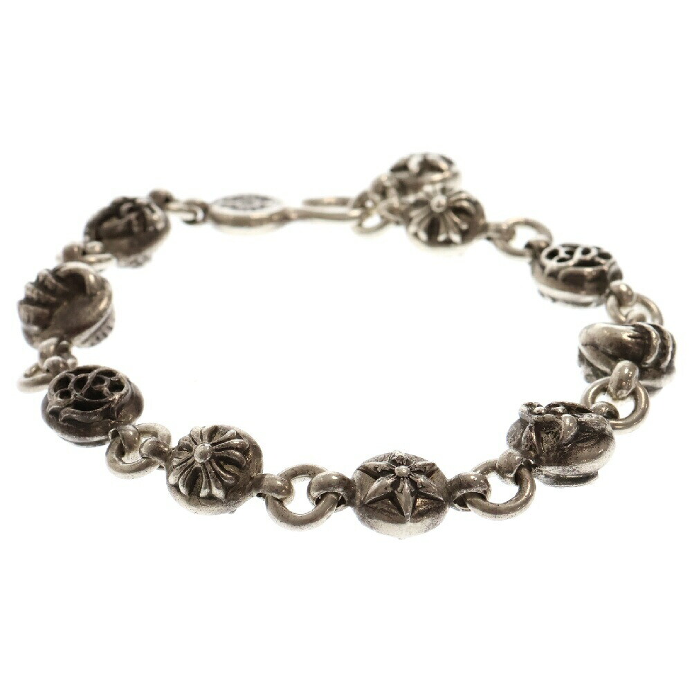 Chrome Hearts Size 2 No2 Multi Ball Silver Bracelet EC088