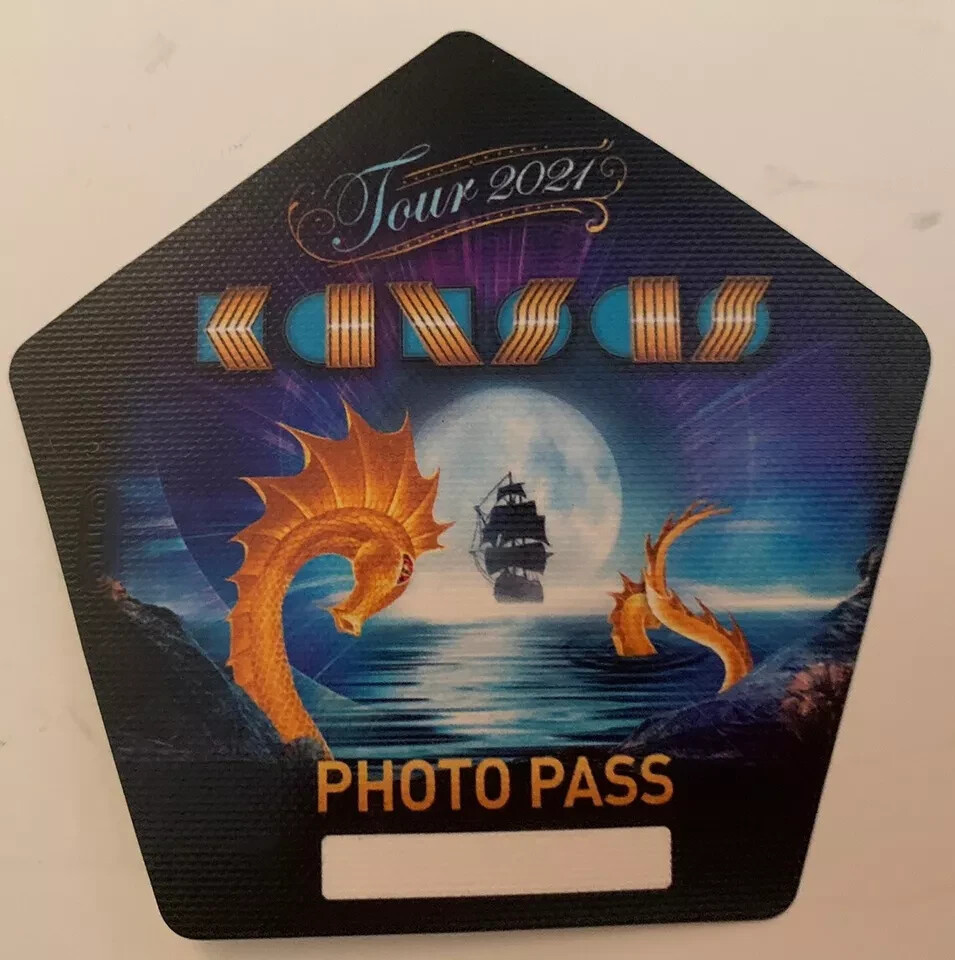 KANSAS Band 2021 Concert Tour Photo Backstage Pass