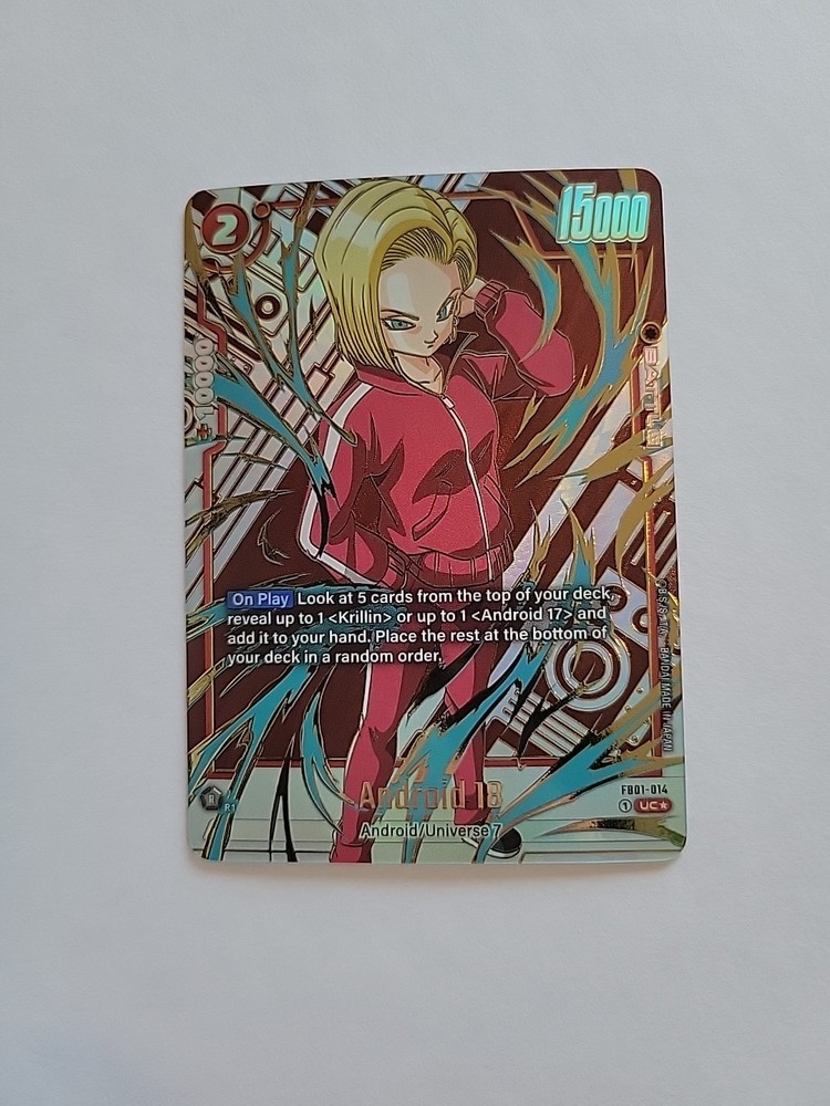 Dragon Ball Super Fusion World Awakened Pulse Reprint Android 18 FB01-014 Card  
