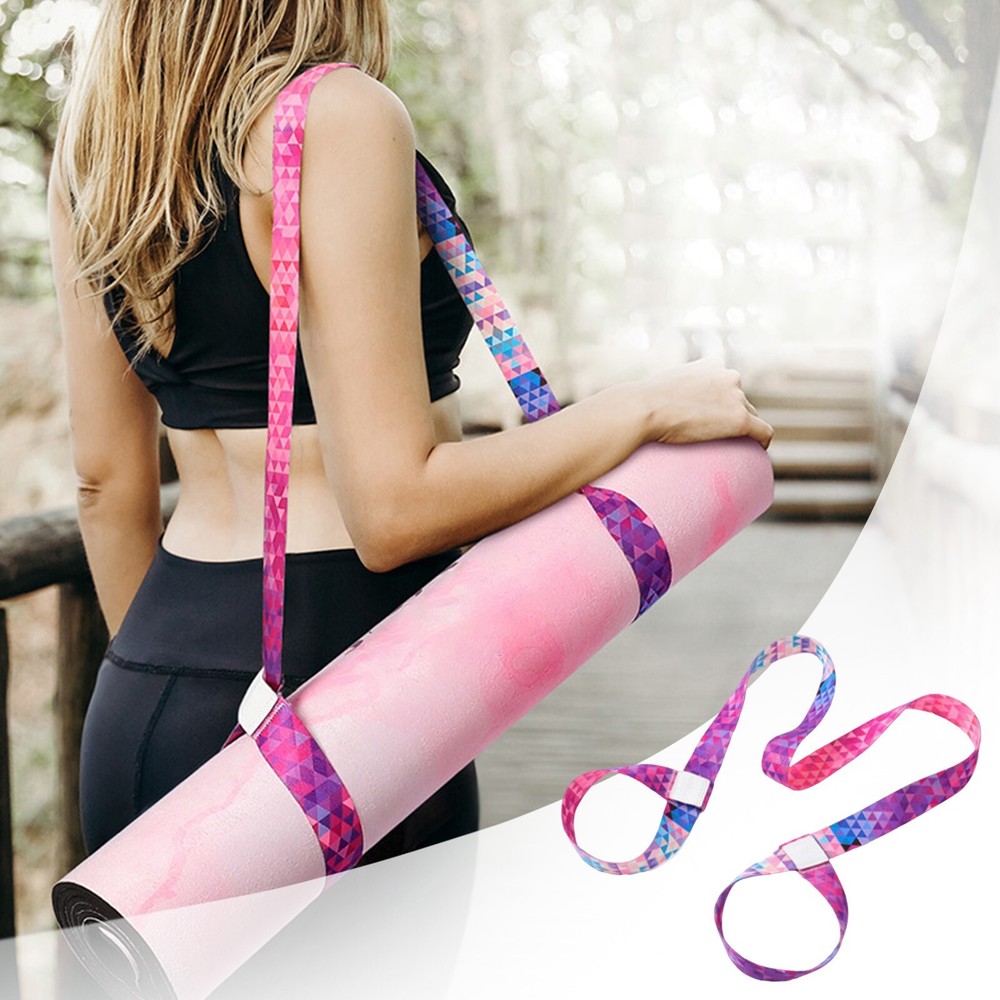 Yoga Mat Strap Adjustable Durable Yoga Mat Carried Stretching Strap Yoga