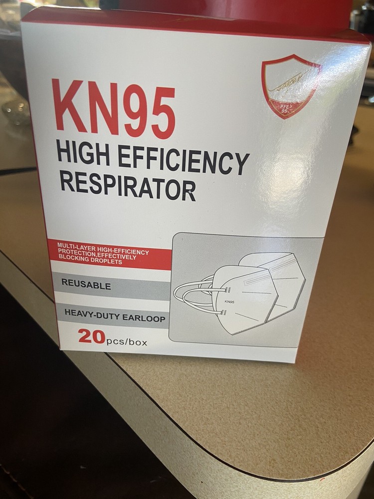 KN95 Face Mask 20 PCS, /20 Count (Pack of 1), Color Of Mask 😷 white. Reusable
