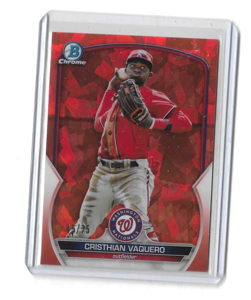 2023 Bowman Chrome Sapphire Prospects Orange BCP-209 Cristhian Rarity Refractor