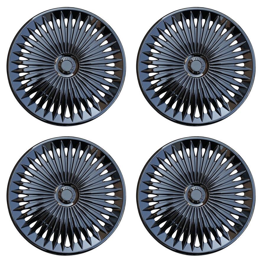 Snap-On 17 Inch ABS Universal Wheel Covers 4PCS Easy Install Car Hub Caps
