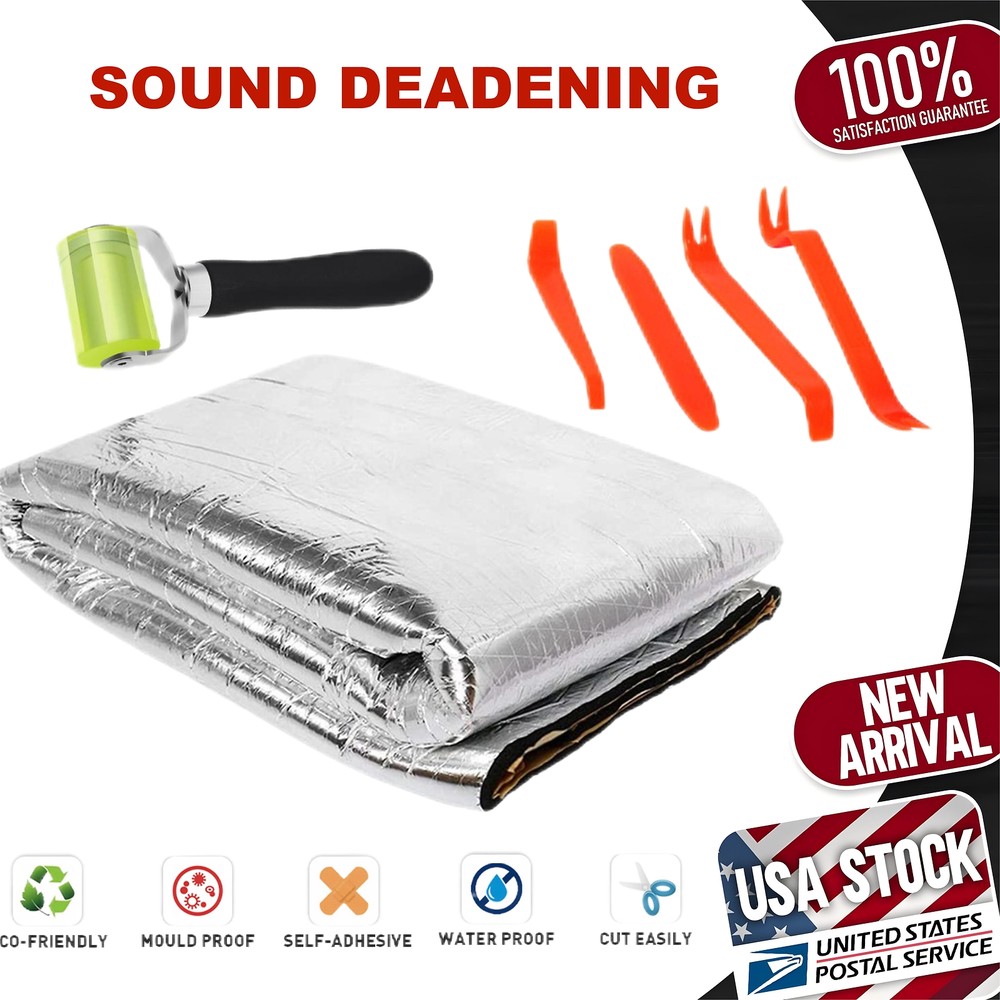 Sound Deadener Firewall Noise Proof Car Insulation Automotive Heat Shield 11sqft