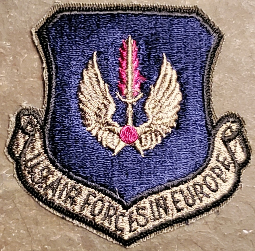 USAF US AIR FORCE FORCES IN EUROPE SUBDUED EMBROIDERED PATCH 3