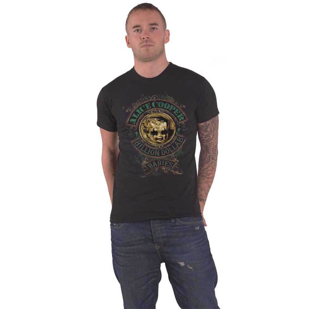 Alice Cooper Mens Black Billion Dollar Babies Distressed Official T-Shirt
