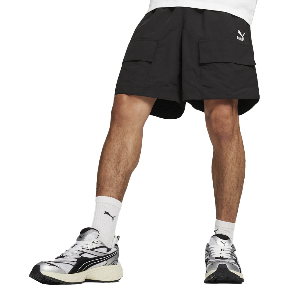 Puma Classics Cargo 7-Inch Men’s Black Athletic Shorts 62426201