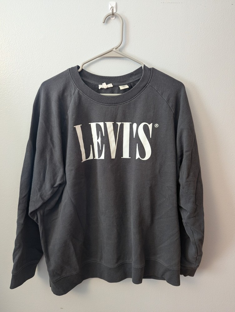 LEVI'S - Grey Logo Sweatshirt, Size XL