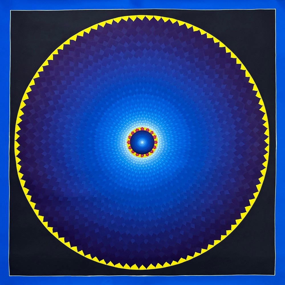 110cmx110cm Lotus Mandala Thangka, Mandala for Meditation