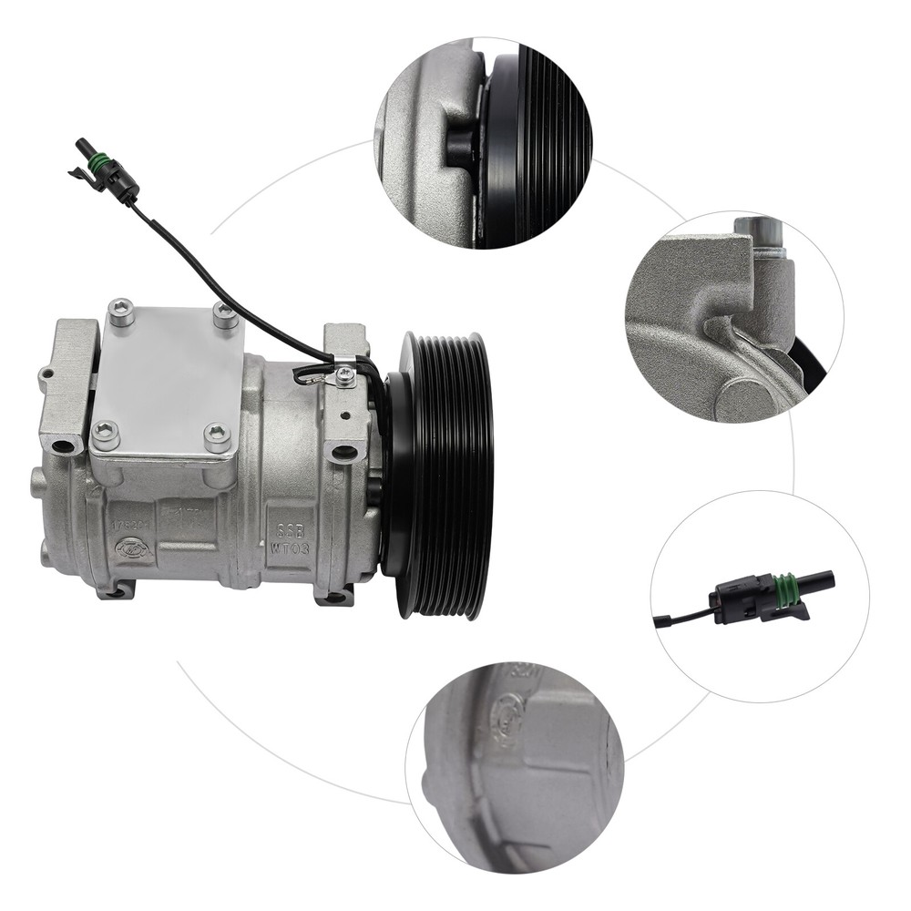 A/C Compressor w/ AC Clutch Kit For John Deere Models RE46609 RE69716 AH169875