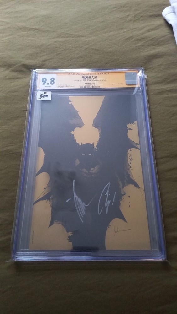 Batman (2022) # 125 (CGC 9.8) Signed Zdarsky & Jock, Jock Variant Foil  (1: 50)