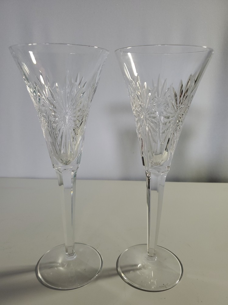 Vintage Waterford Crystal Millennium Champagne Flutes Excellent Condition  